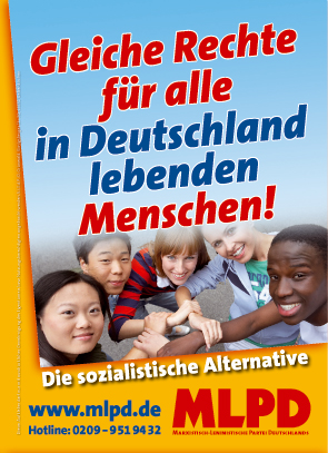 Gleiche Rechte für alle in Deutschland lebenden Menschen!