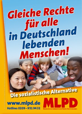 Gleiche Rechte für alle in Deutschland lebenden Menschen!