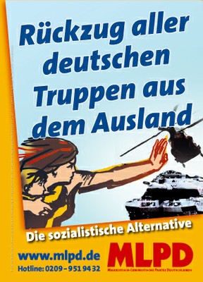 Rückzug aller deutschen Truppen aus dem Ausland!