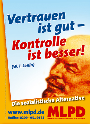 Vertrauen ist gut! Kontrolle ist besser!