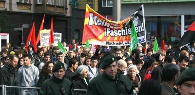 Antifa-Demo Duisburg, März 2010
