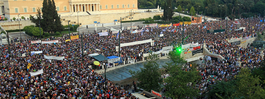 Massenproteste in Athen