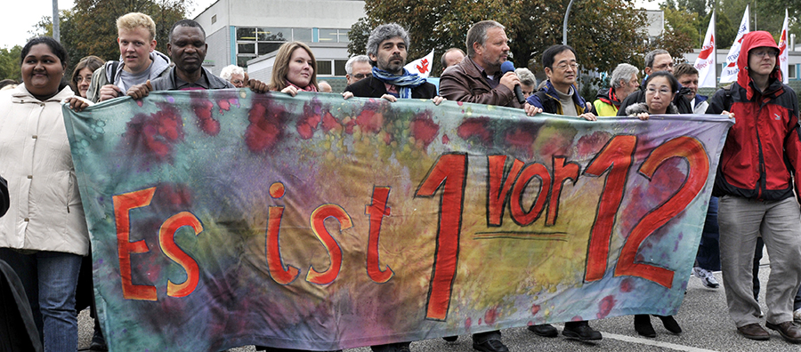 Demo beim Umweltratschlag 2011