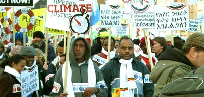 Demo zum Umweltgipfel in Kopenhagen