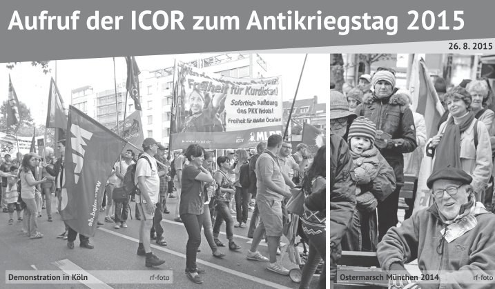 Aufruf der ICOR zum Antikriegstag 2015 erschienen