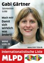 Flyer erschienen: Gabi Gärtner und andere Kandidaten und Unterstützer der Internationalistischen Liste/MLPD 