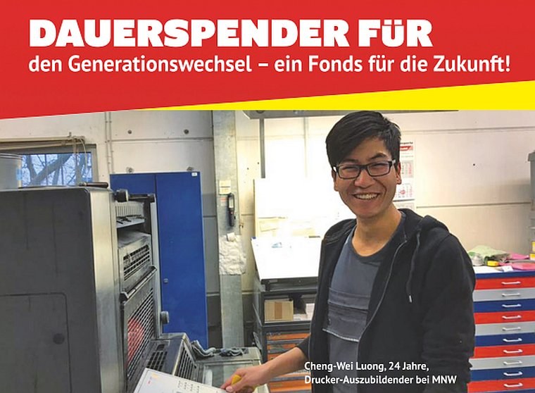 Dauerspender für  den Generationswechsel – ein Fonds für die Zukunft!