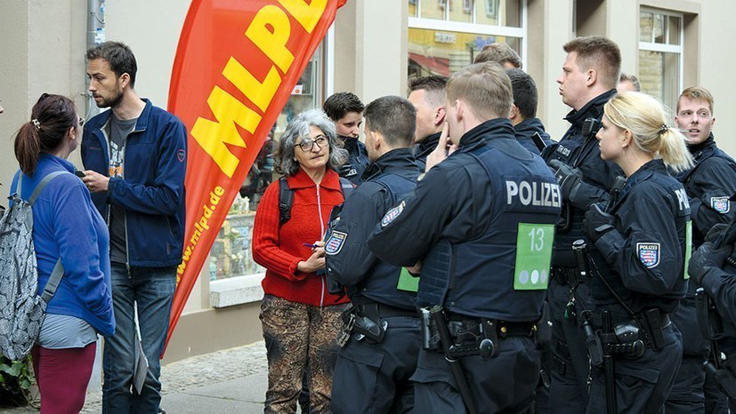 Polizeiattacke an Pfingsten in Truckenthal:  Staatsanwaltschaft macht deutlich, dass es gegen die MLPD und ihre Repräsentanten ging!