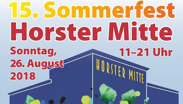 Flyer zum 15. Sommerfest Horster Mitte / Gelsenkirchen