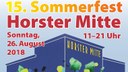 Flyer zum 15. Sommerfest Horster Mitte / Gelsenkirchen