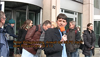 2013: Peter Weispfenning nach dem Prozess gegen führende Meinungsmacher des Geheimdienstes "Verfassungsschutz"